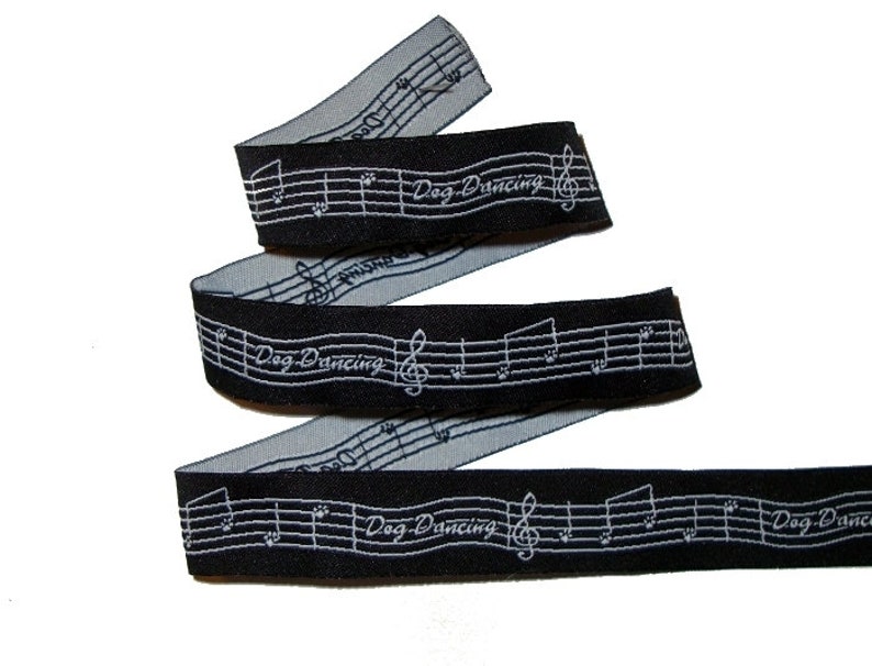 Webband Hund Dog Dance Hunde Borte schwarzweiß Etsy