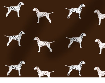 Dalmatiner Stoff, Hund, 100% Baumwolle, Hunde Stoff, waschbar, Baumwoll-Jersey, 100cm