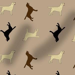 Labrador Retriever pattern fabric, dog fabric, 100% cotton, dogs, washable