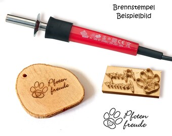 Brennstempel mit Logo individuell, Lederprägestempel, Prägestempel für Leder punzieren, Punzierstempel