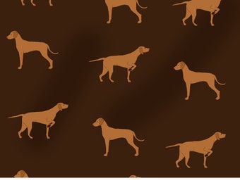 Magyar Vizsla Stoff, Hund, 100% Baumwolle, Hunde Stoff, waschbar, Baumwoll-Jersey, 100cm