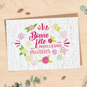 Carte à planter pour cadeau mamie - Fête des grands-mères