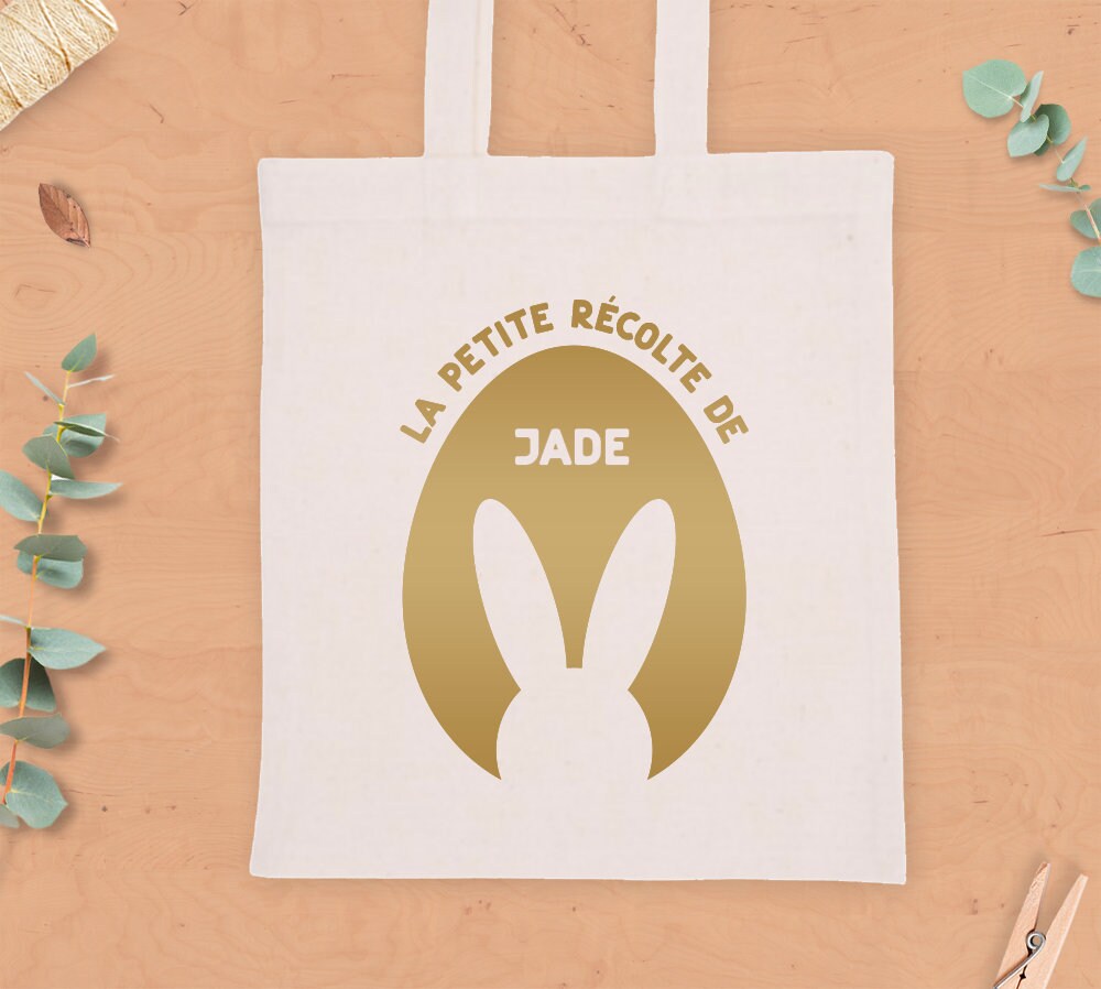 Tote Bag Enfant Pour Chasse Aux Oeufs de Pâques