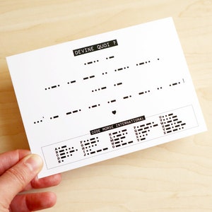 Carte annonce grossesse - message codé "La famille va s'agrandir !" en morse image 4