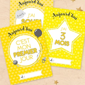 Kaarten van het leven van baby stappen (mijlpalen baby kaarten)-geboorte cadeau toekomstige mama, baby cadeau