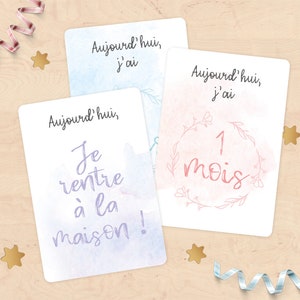 Mijlpalen babykaarten - Geboortegeschenk, moeder-to-be cadeau, baby cadeau