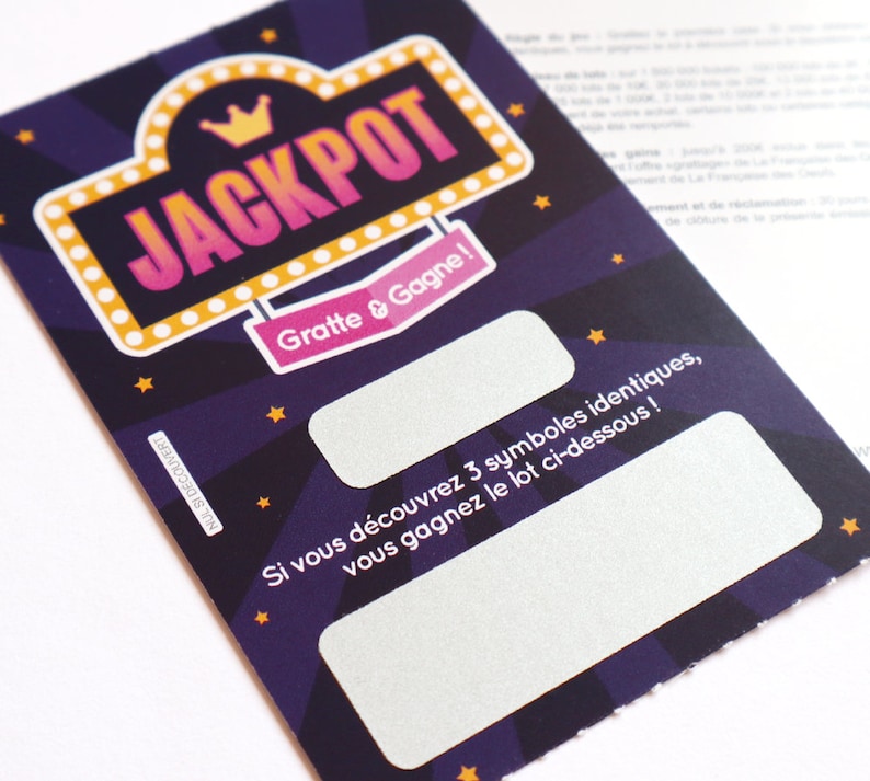 Carte à gratter demande témoin, demoiselle d'honneur ou demande parrain, marraine - Style ticket de jeu à gratter image 3