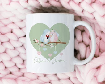 Mug personnalisé pour cadeau de Saint Valentin - Je t'aime depuis... jours et pour toujours !