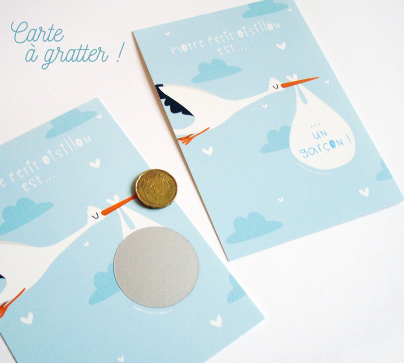 Cartes à Gratter Annonce Sexe Bébés Jumeaux - Lot De 5 Ou 10 - Fille/Fille, Garçon/Garçon Ou Mixte - Jeu Révélation