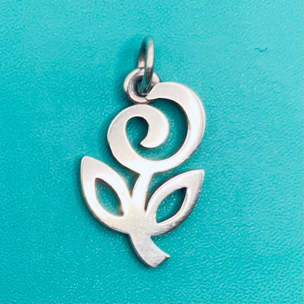 James Avery Mini Rose Charm - Silver