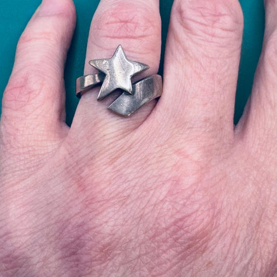 Retired James Avery Shooting Star Ring Size 6 1/2 Sterling Silver