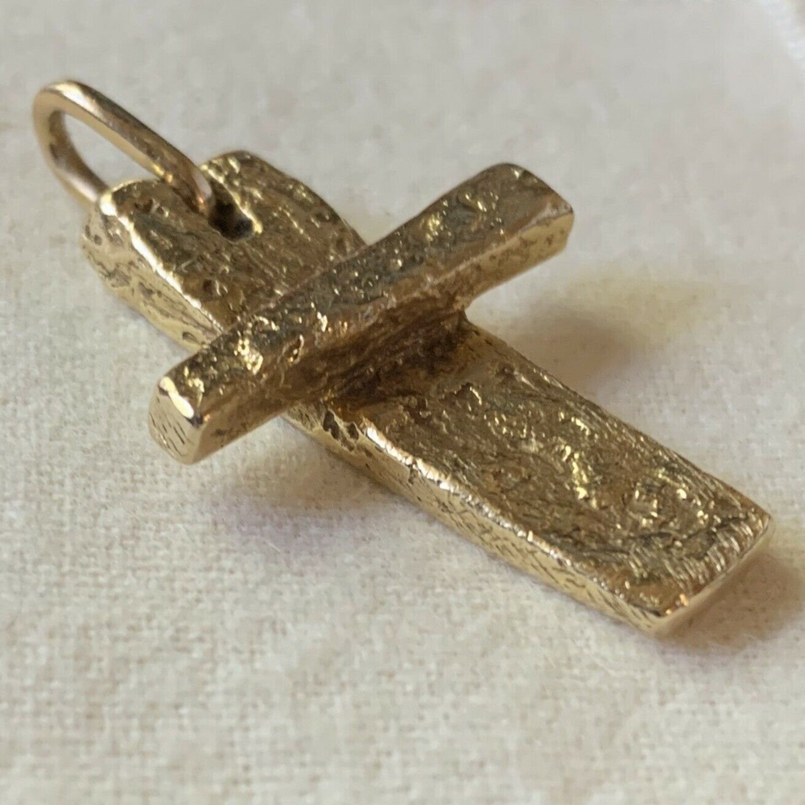 Retired James Avery 14k Gold IMinus Cross Textured Cross Etsy
