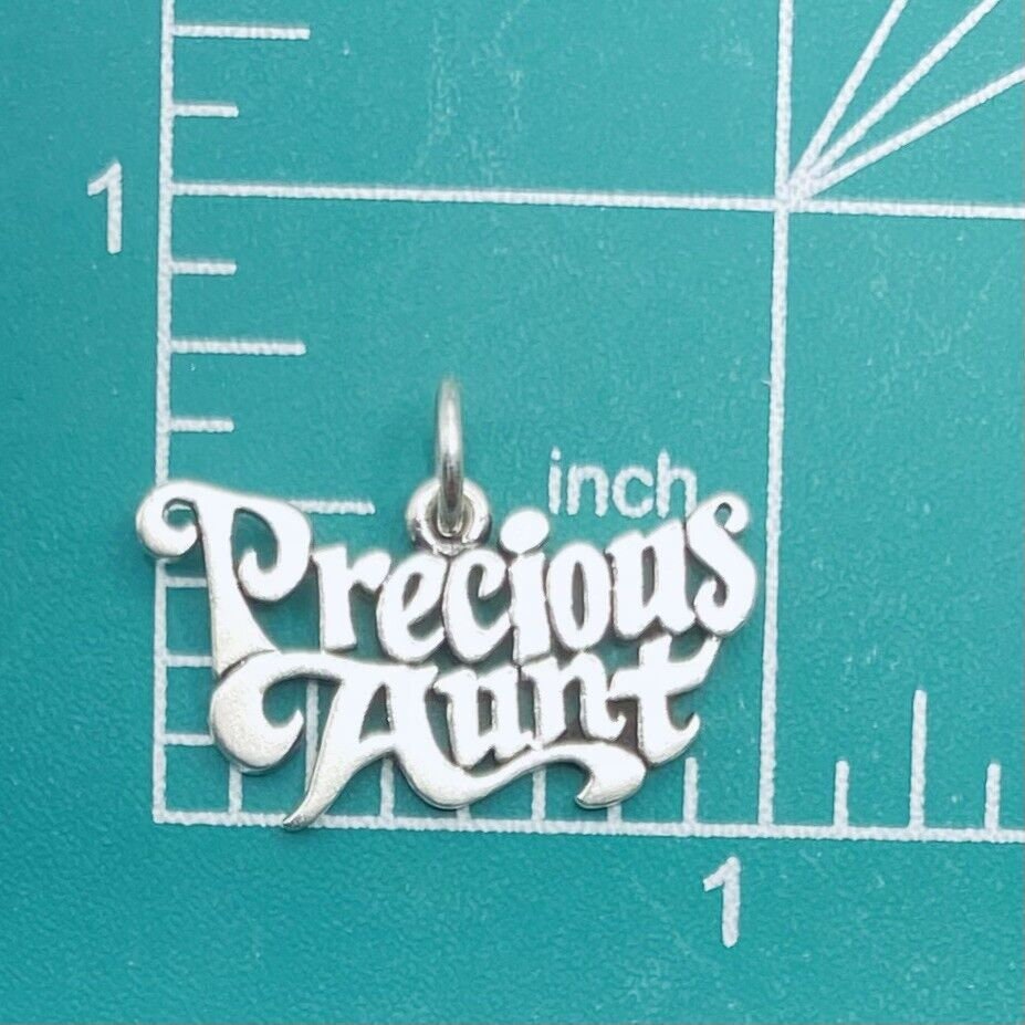 James Avery Precious Aunt Charm Family Tia Sterling Silver 925