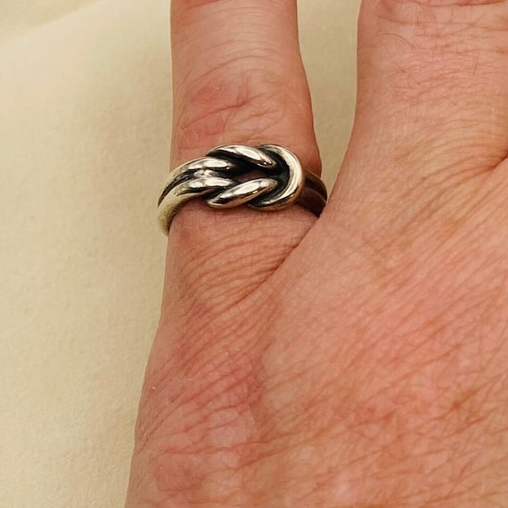 James Avery Lovers Knot Ring Retired Ring Promise… - image 1