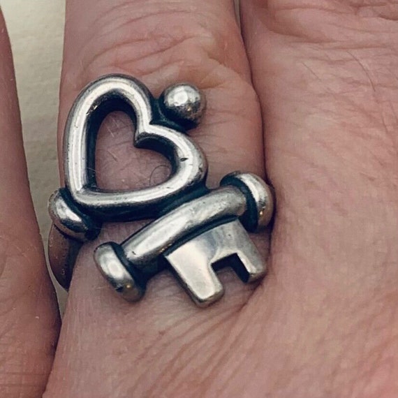 James Avery Sterling Silver Heart Ring. Size 8 - Etsy