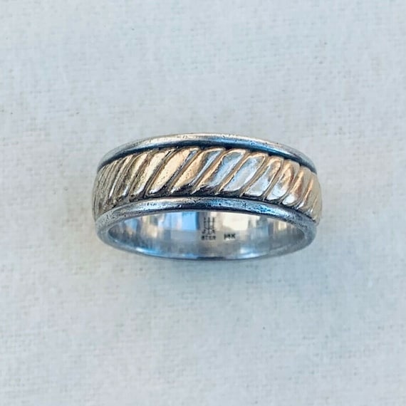 Size 10.25 Retired James Avery 14k Gold Sterling Silver 925