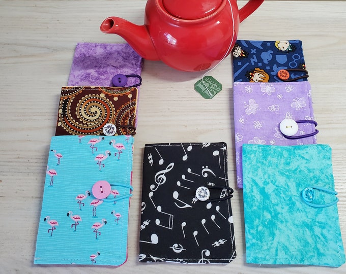 Fabric Tea Bag Wallet, Travel Tea Bag Pouch, Tea Bag Holder Etsy
