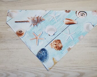 Over the Collar Dog Bandana, Sea Shell