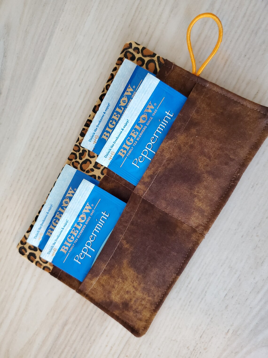 Tea Bag Wallet Travel Tea Bag Pouch Pocket Tea Bag Holder Etsy