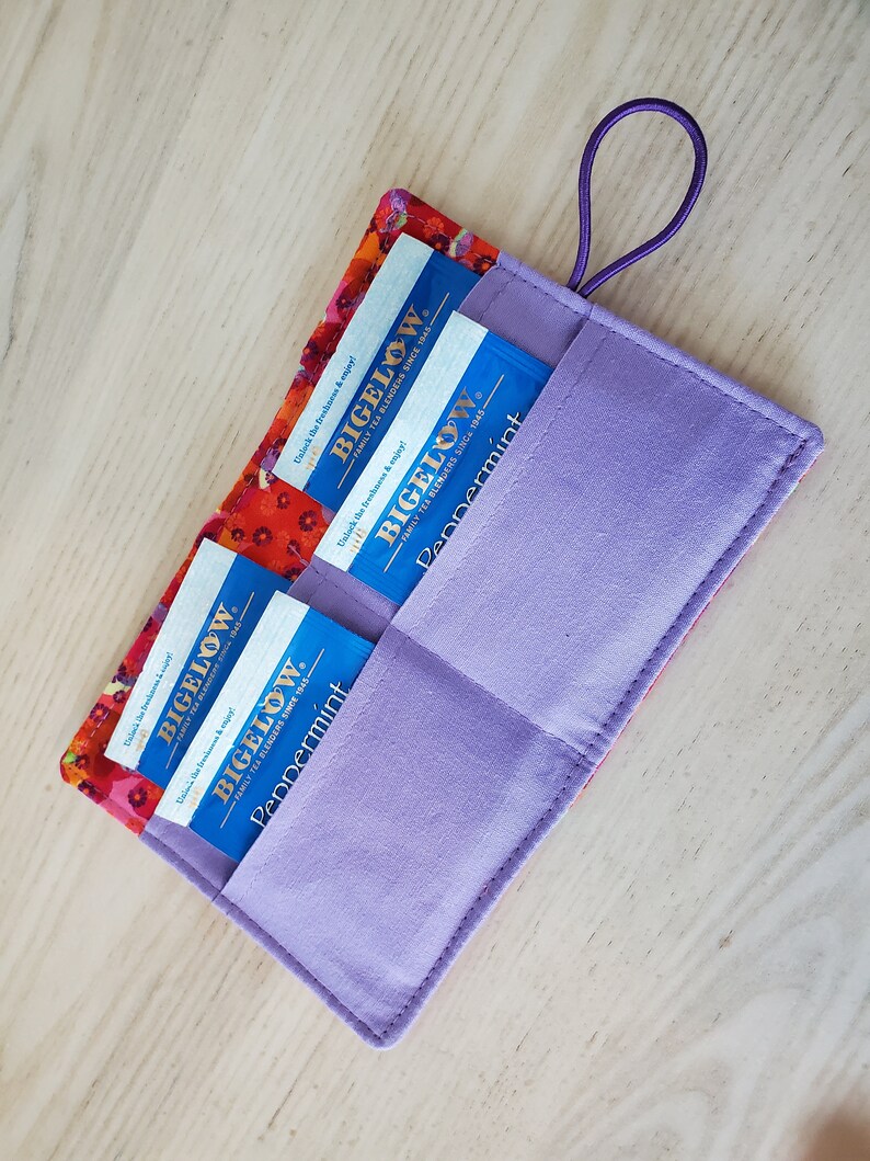 Tea Bag Wallet Travel Tea Bag Pouch Pocket Tea Bag Holder Etsy