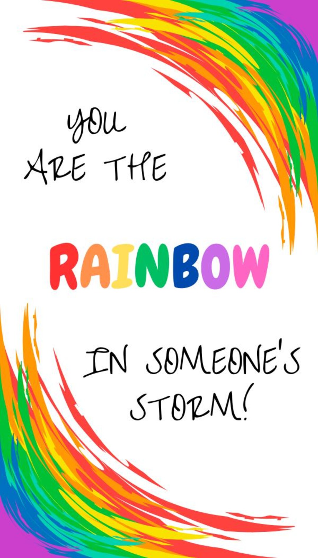Rainbow Appreciation Gift Tags | Staff Teacher Thank You (instant ...