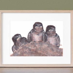 Barn Swallows Giclee Print Created From The Original Painting By Artist Joy Neasley