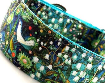 Woodland Birds Martingale-halsband: Sighthound, Greyhound, Whippet, Galgo, lurched.