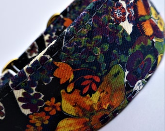 Collare Martingale Busy Bouquet: Levriero, Levriero, Whippet, Galgo, strattonato.