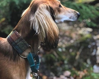 Greyhound/Lurcher/Whippet saluki deerhound  Collar and Lead set hand sewn 