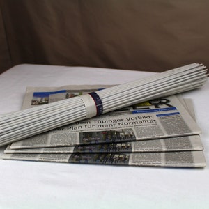 wide paper rolls blank 100 pieces, newspaper rolls for braiding