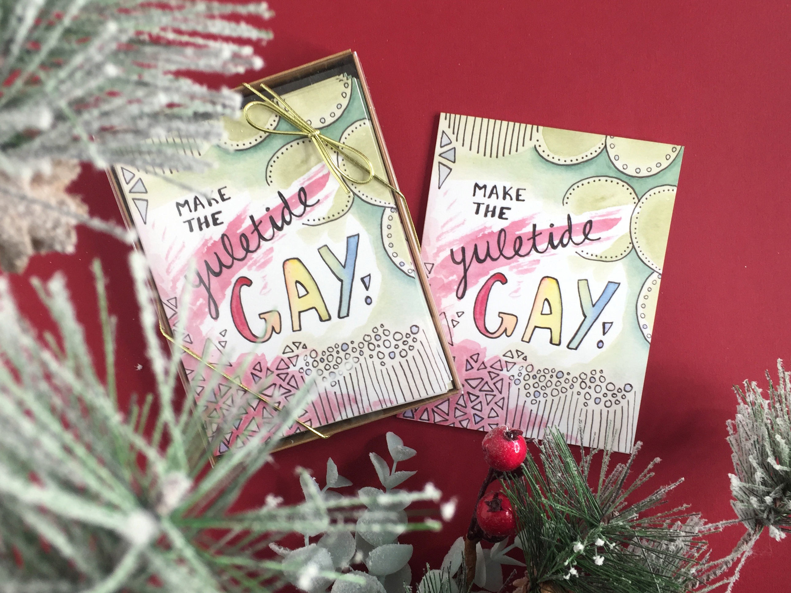 Make the Yuletide Gay Holiday Card | Etsy