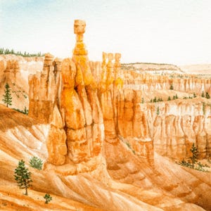Bryce Canyon National Park Watercolor Print