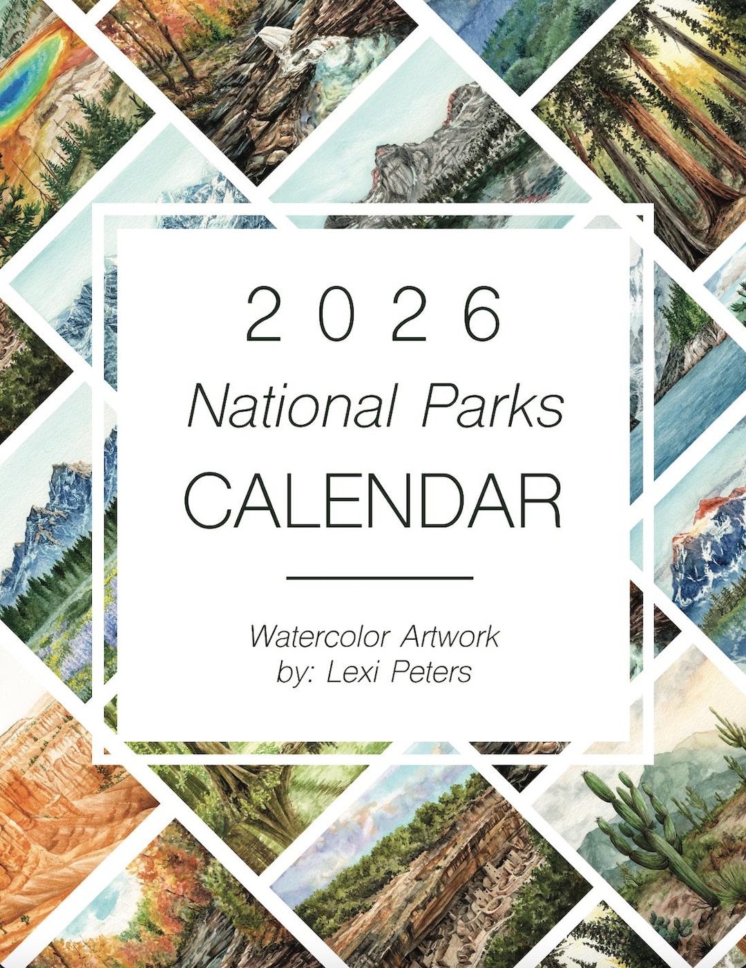 2026 National Park Calendar - Etsy