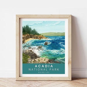 Acadia National Park Poster