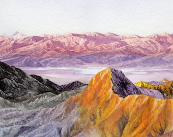 Death Valley National Park Watercolor Print