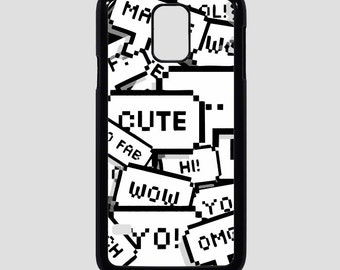 Electronics Accessories Electronics Cases Cute Wow Omg Yo Hi Pixel Words Message Phone Case Cover Galaxy S5 S6 White Black Skin Back Protect Colorfull Joy Gift Electronics Accessories Electronics Cases Cute Wow Omg Yo Hi Pixel Words Message Phone Case Cover Galaxy S5 S6 White Black Skin Back Protect Colorfull Joy Gift