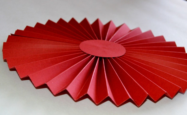 Red White and Pink Rosettes Photo Backdrop Pinwheels Paper Fans Party Decorations Cake Backdrop