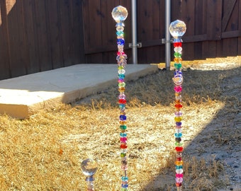 Estaca de jardín de 26" de alto, regalo de jardín para mamá, regalo del día de la madre, decoración artística de jardín