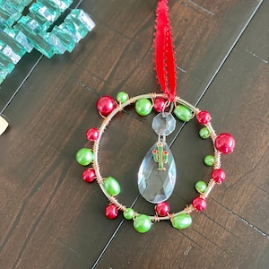 Cactus crystal suncatcher gift for coworker, gift for friend, southwestern decor