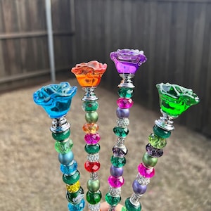 Rosenstecker für Töpfe, Pflanzenstecker, Gartengeschenk für Mama, Muttertagsgeschenk