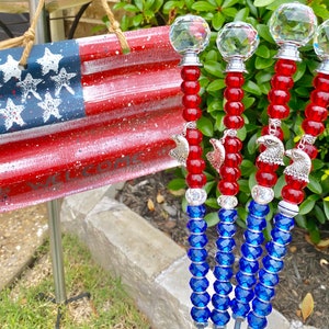 14&quot; patriotic garden stakes, patriotic gift, memorial day decor, 4th of july decor