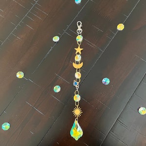 Planet sun catcher, rainbow maker, sun, moon, stars, astronomy, celestial, galaxy, cosmos, lunar, universe suncatcher, crystal sun catcher