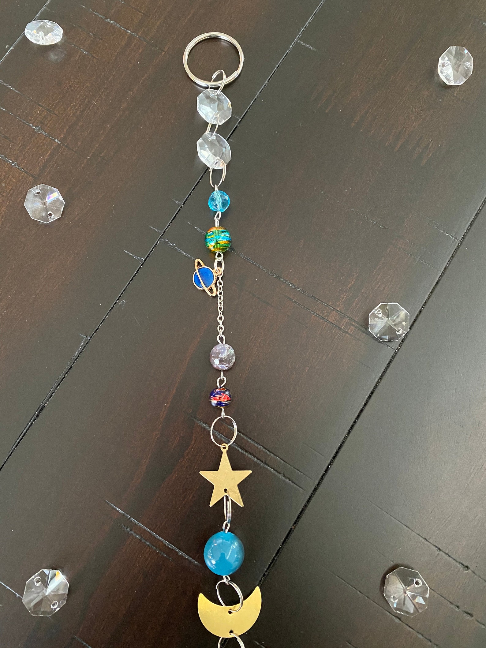 Sun Catcher Solar System Celestial Crystal Sun Etsy