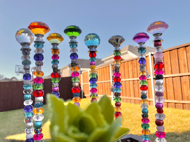 Garden decor gift for mom mothers day gift beaded garden Etsy