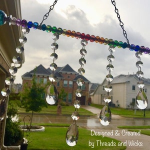 crystal suncatcher for window decor, rainbow suncatcher, crystal chandelier, rainbow gift