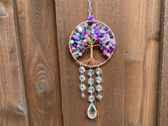 Spring Tree of Life Spring Tree Decor Crystal Sun Catcher - Etsy
