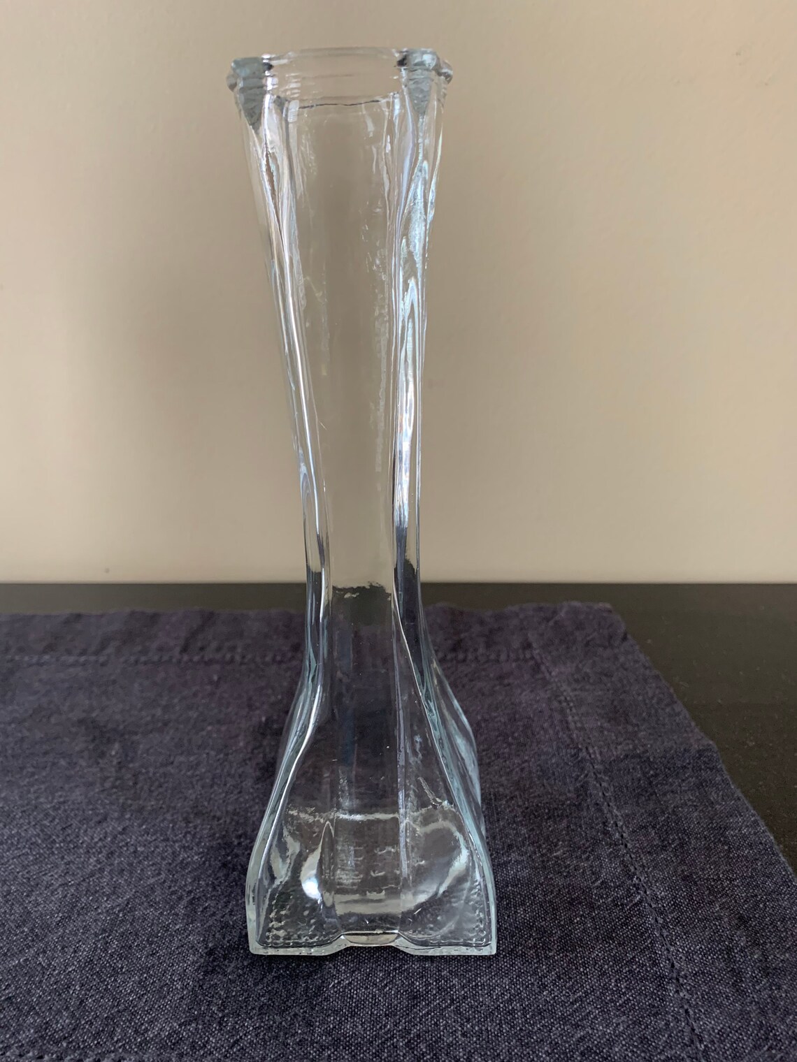 4 Tall Clear Europa Bud Vases Set of 4 Vintage Clear Glass Etsy