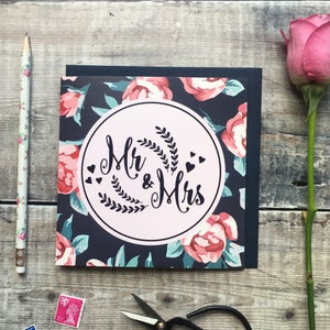 Carte de mariage M. et Mme - Cartes de mariage