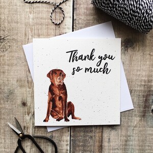 Carte de remerciement pour chien - Labrador