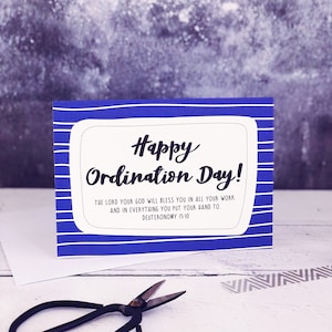 Ordination Card - Happy Ordination Day! - Christian Cards - Ordination Gifts